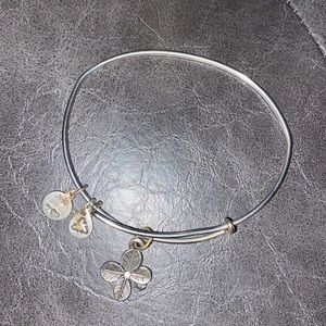 Silver flower Alex and ani bracelet